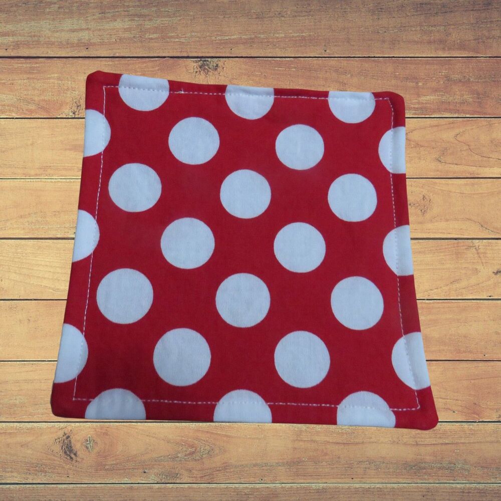 Jar Gripper, Handmade Jar Opener, Red amd Wjote Polka Dots